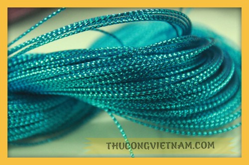 Dây kim tuyến bó màu xanh ngọc